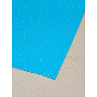 Фоміран із глітером 2 мм/20×30/блакитний 2