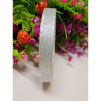 Стрічка парча/1,2 см/Срібло/23 метри