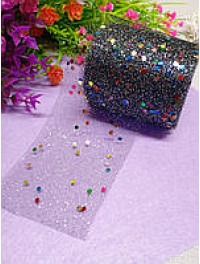 Фатин для рукоділля/ Ширина  6 см/чорний/1 метр