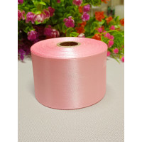 Атласная лента/ 5 см/ 23 метра/ розовый бледный 1