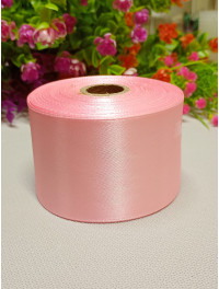 Атласная лента/ 5 см/ 23 метра/ розовый бледный 1