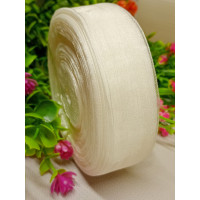 Стрічка органза/2.5 см/білий/46 м/