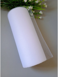 Фатин сітка/15 см/білий/відріз кратно 1 метр