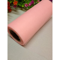 Фатин сітка/рожевий/ Ширина 15 см. Ціна за 1 метр