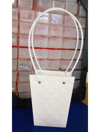 Сумка для квітів біла "Shade" середня