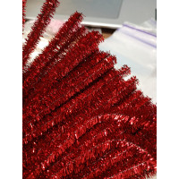 Синільний дріт із люрексом/30 см/5 мм/1 шт./червоний