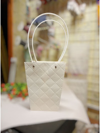 Сумка для квітів біла "Shade" велика