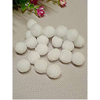 Помпони "54"/1,5 см/50 шт./білий