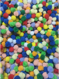 Помпони/ 1,5 см/мікс/50 шт.