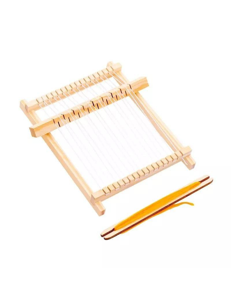 Дитячий ткацький верстат для в'язання / 21×20 см / дерев'яний
