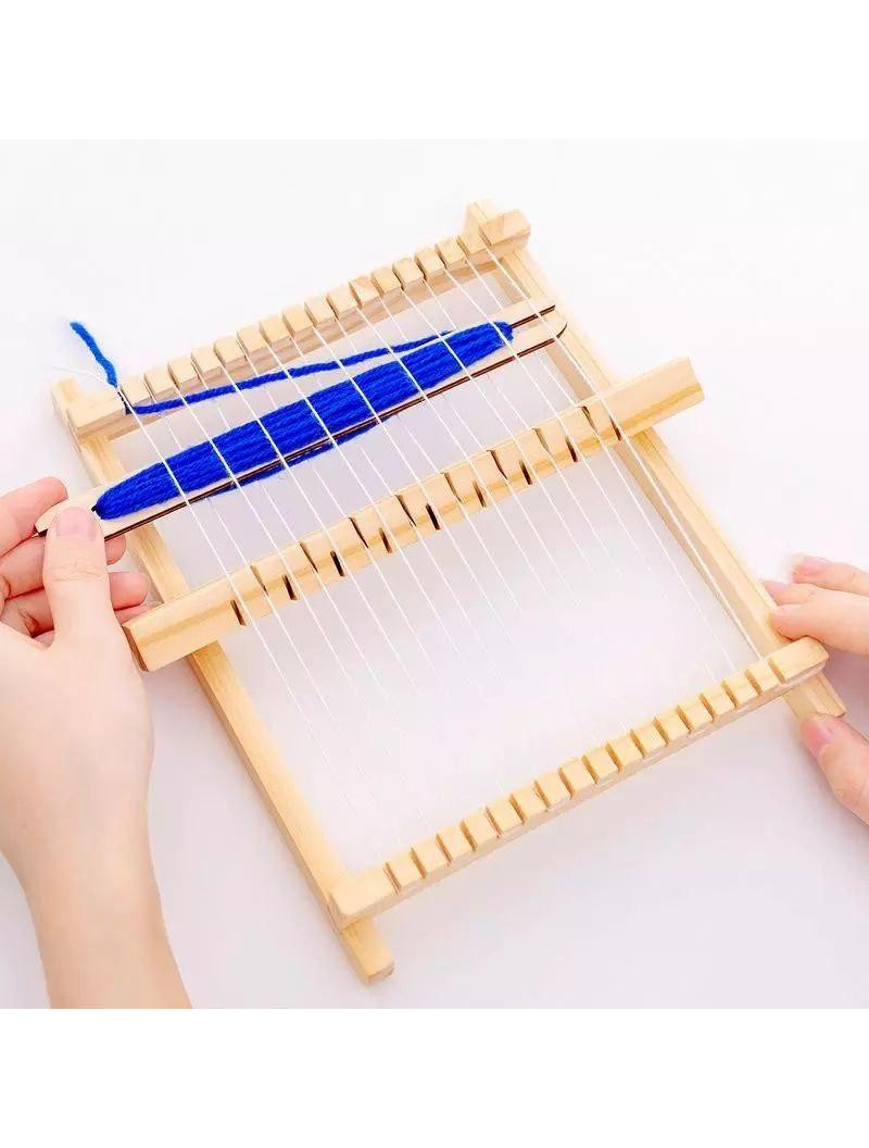 Дитячий ткацький верстат для в'язання / 21×20 см / дерев'яний