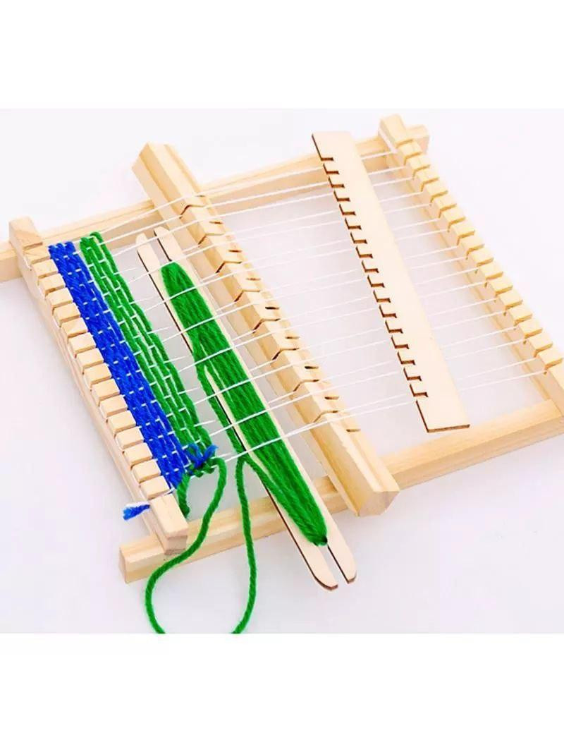 Дитячий ткацький верстат для в'язання / 21×20 см / дерев'яний