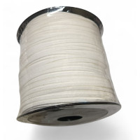 Шнур замшевий/ширина 3 мм/білий/100 ярдів