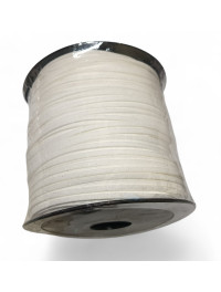 Шнур замшевий/ширина 3 мм/білий/100 ярдів