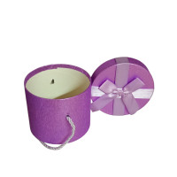 Капелюхова коробка/ діаметр 13 см/бузковий