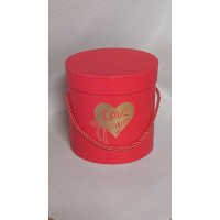 Уценка! Шляпная коробка/красная