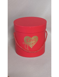 Уценка! Капелюхова коробка/червона