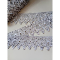 Мереживо/6.5 см/сірий