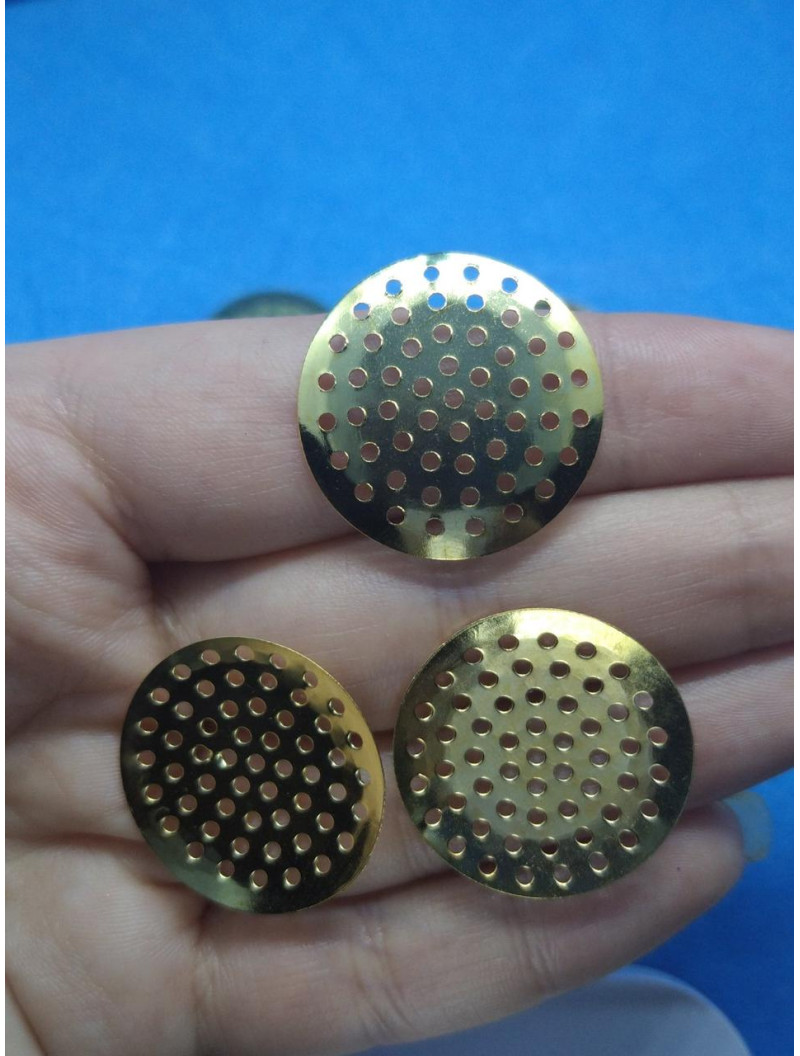 Фурнітурне ситечко для броши. Розмір-  2,5 см. Колір - золото