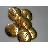 Фурнітурне ситечко для броши. Розмір-  2,5 см. Колір - золото.10 шт