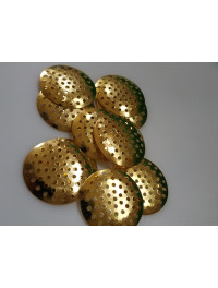 Фурнітурне ситечко для броши. Розмір-  2,5 см. Колір - золото