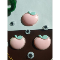 Серединка для рукоділля "Яблочко" 
Розмір - 2см× 1,9 см.
Колір - світло рожевий