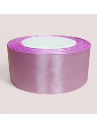 Атласна стрічка 4 см. Довжина рулону 23 м. Колір бузковий