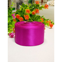 Атласная лента 4 см \ 23 м \ фуксия