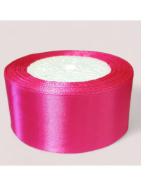 Атласна стрічка 4 см. Довжина рулону 23 м. Колір малиновий
