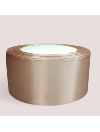 Атласна стрічка 4 см. Довжина рулону 23 м. Колір темна пудра