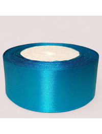 Атласна стрічка 4 см / 23 метра / аквамарин