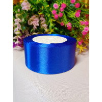 Атласная лента 4 см/ рулон 23 метра/ электрик