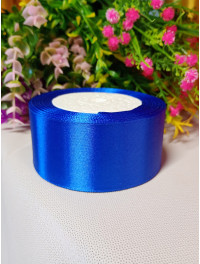 Атласна стрічка 4 см/рулон 23 метри/ електрик