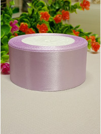 Атласна стрічка 4 см/23 м/світло бузкове