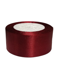 Атласна стрічка/4 см/23 метри/бордо