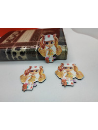 Планер, серединка для бантика. Розмір - 3.5×4.2 см