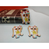 Планер, серединка для бантика. Розмір - 2.7×4.4 см