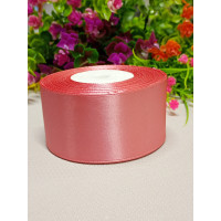 Атласна стрічка/4 см/рулон 23 метри/лососевий
