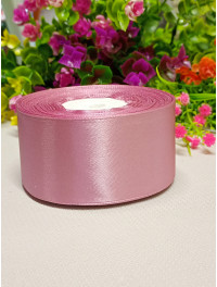 Атласна стрічка/4 см/рулон 23 метри/порошена троянда світлий