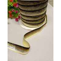 Оксамитова стрічка з люрексом/2 см/ райдужний/1 метр