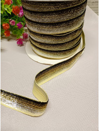 Оксамитова стрічка з люрексом/2 см/ райдужний/1 метр