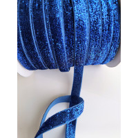 Лента бархатная с люрексом, шириной 1см, цена указана за 1 метр.