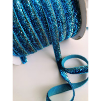 Стрічка оксамитова з люрексом, завширшки 1 см, ціна вказана за 1 метр.