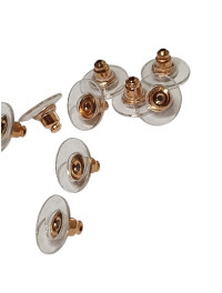 Заглушка для сережок/10 шт./Рожеве золото