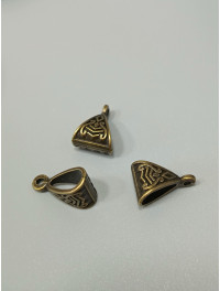 Бейл. Розмір — 14*9 мм (від 4,6 мм). Колір — бронза (метал). Ціна за 1 шт.