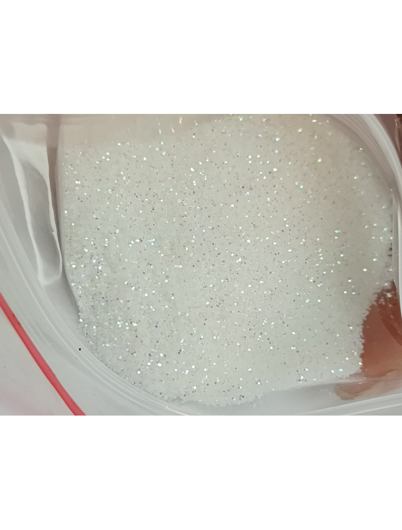 Блискітки / 50 грам / білий перламутр