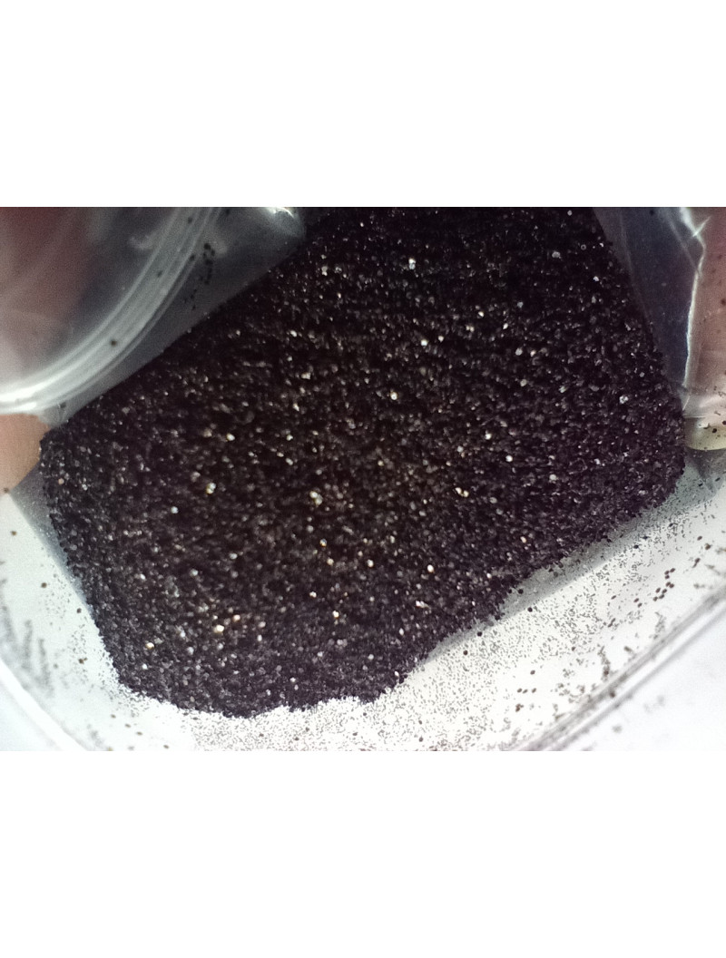 Блискітки (глітер) Паковання — 50 грамів. Колір чорний