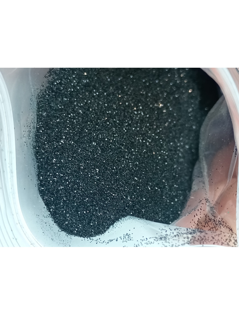 Блискітки (глітер) Паковання — 50 грамів. Колір чорний