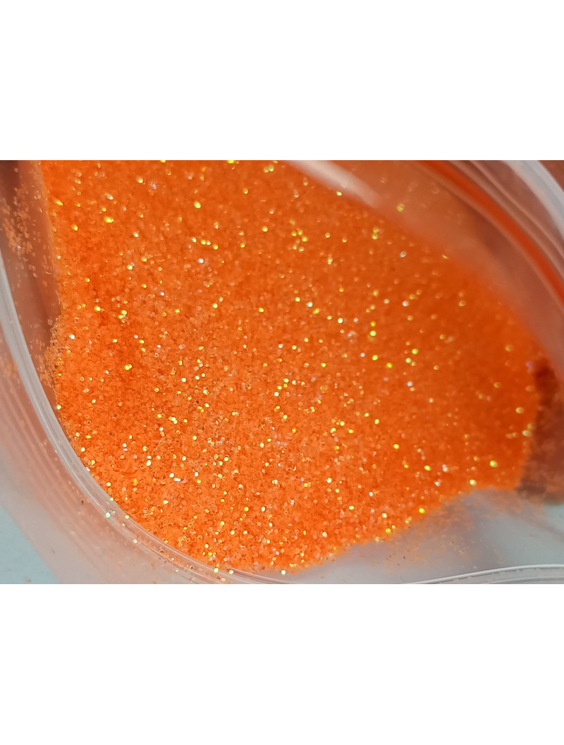 Блискітки (глітер) Паковання 50 грамів. Колір жовтогарячий неон