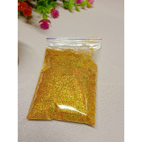 Блискітки / 50 грамів / золото голограма/фракція 1/128
